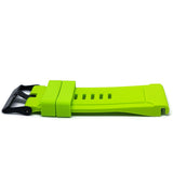 Soft silicone lime green watch strap compatible with Garmin Fenix 5X/Fenix 5X Plus/Fenix 3/Fenix 3HR/Fenix 3 Sapphire/D2 Bravo /Quatix 3/Tactix Bravo/Descent MK 1