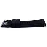 Soft silicone black watch strap compatible with Garmin Fenix 5X/Fenix 5X Plus/Fenix 3/Fenix 3HR/Fenix 3 Sapphire/D2 Bravo /Quatix 3/Tactix Bravo/Descent MK 1