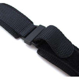 Strapcode Hook and Loop Watch Strap MiLTAT Honeycomb Black Nylon Velcro Fastener Watch Strap for Bell & Ross BR01, PVD Black Buckle