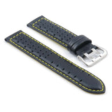 Strapsco Perforated Leather Rally Watch Strap