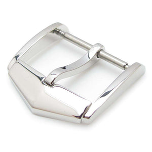 Strapcode Watch Buckle TAG Style, 20mm Top Quality Stainless Steel 316L Spring Bar type Buckle, Polished finish