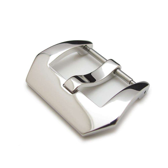 20mm, 22mm High Quality 316L Stainless Steel Spring Bar type Tongue Buckle, Polished finish