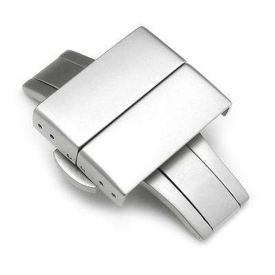 20mm, 22mm Deployment Buckle / Clasp, Sandblast Stainless Steel with Release Button