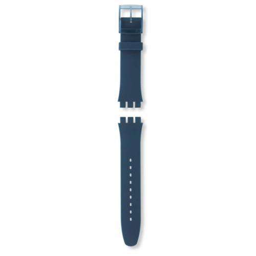 Authentic Swatch Watch Strap Soft Silicone Blue 19.5mm for Blue Rebel