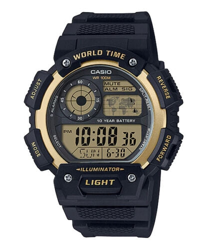 Casio Watch Model ILLUMINATOR WORLDTIME 	AE 1400WH-9AVDF-0
