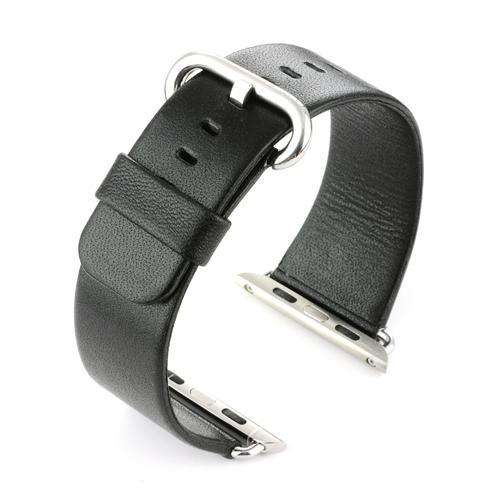 Apple iWatch Watch Strap Black Leather 38mm and 42mm