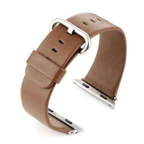Apple iWatch Watch Strap Brown Leather 38mm and 42mm