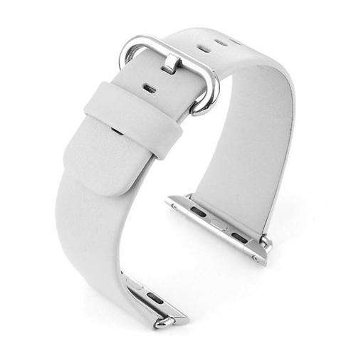 Apple iWatch Watch Strap White Leather 38mm and 42mm