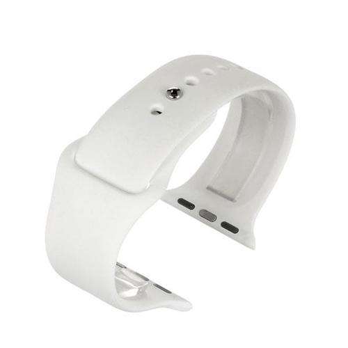 Apple iWatch Watch Strap White Silicone Rubber 38mm and 42mm