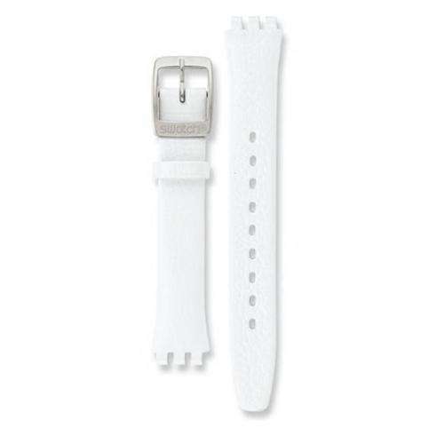 Authentic Swatch Watch Strap White Leather  for Irony Watch 12mm