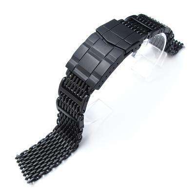 20mm Flexi Ploprof 316 Reform SHARK Mesh Band, 316L Stainless Steel, Submariner Diver Clasp, PVD
