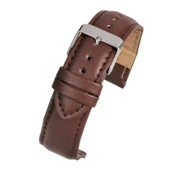 Leather Watch Strap Tan Padded  - Economy Collection