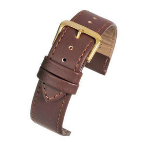 Leather Watch Strap Tan Stitched Economy Collection