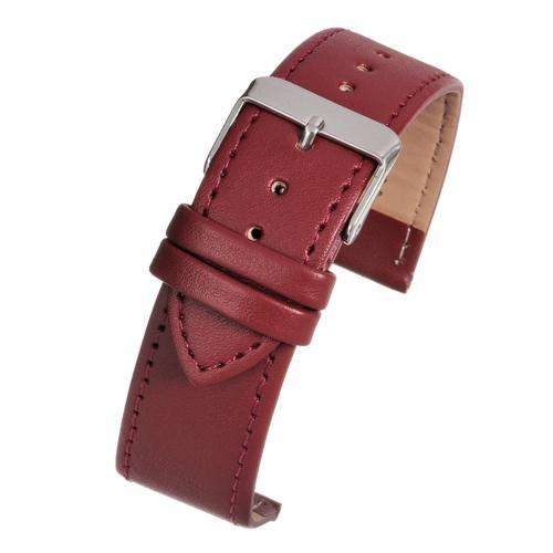 Leather Watch Strap Red Stitched Economy Collection