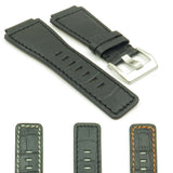 DASSARI Primo Crocodile Embossed Leather Strap for Bell and Ross