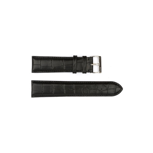 Authentic Hugo Boss Watch Strap Black Crocodile Grain 22mm HB1181142348