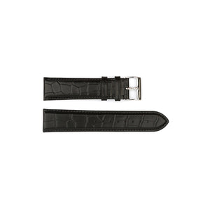 Authentic Hugo Boss Watch Strap Black Crocodile Grain 22mm HB1351142331