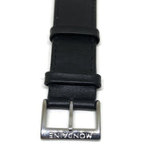Authentic Mondaine Watch Strap Black Calf Leather 22mm FE1682220Q1