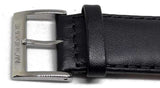 Authentic Mondaine Watch Strap Black 20mm Extra Long Curved End FE2312020QXL