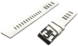 White Diving Watch Strap Vintage Ladder Style Size Stainless Steel Buckle