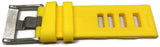 Yellow Isofrane Style Diving Watch Strap Vintage Ladder Style Size Stainless Steel Buckle