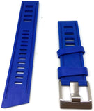 Royal Blue Isofrane Style Diving Watch Strap Vintage Ladder Style Size Stainless Steel Buckle