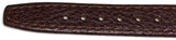 Calf Leather Watch Strap Brown Buffalo Grain with Gold Buckle Sizes 8mm to 22mm