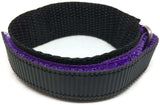Velcro Watch Strap Purple with Stainless Steel Ring 14mm and 18mm