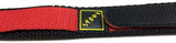 Velcro Watch Strap Red with Stainless Steel Ring and Sport Badge 14mm and 18mm