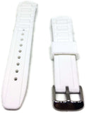 Ice Style Watch Strap White with Stainless Steel Buckle 17mm, 20mm and 22mm