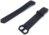 Watch Strap for FITBIT ALTA Black Silicone Rubber Sizes Small and Large