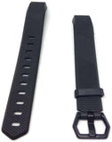 Watch Strap for FITBIT ALTA Black Silicone Rubber Sizes Small and Large