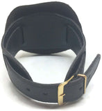 Military Leather Watch Strap 18mm with Soft Cover and Gold Plated Buckle