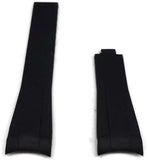 Rubber Watch Strap compatible with Rolex GMT Oyster & Omega SeaMaster Black 20mm