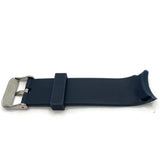 Sports and Leisure Watch Strap Curved Ends Polyurethane Navy Blue 20mm and 22mm