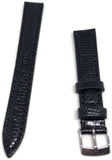 Genuine Italian Lizard Watch Strap Black Size 14mm to 20mm