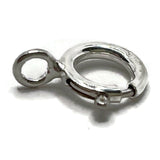 6mm Bolt Ring, Sterling Silver, (0.10g) Closed Loop, Pack of 10