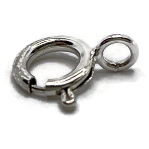 6mm Bolt Ring, 9ct White Gold (0.10g) Open Loop