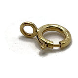7mm Bolt Ring, Rolled Gold (0.205g) Closed Loop, Pack of 5