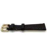 Lizard Grain Calf Leather Watch Strap Brown High Grade 8mm to 20mm