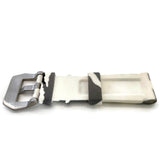 Rubber Watch Strap White Camouflage with Stainless Buckle Size 20mm to 24mm