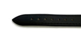 Leather Watch Strap Black Stitched Economy Collection