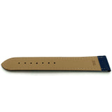 Leather Watch Strap Extra Long Blue Stitched Economy Collection