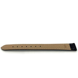 Leather Watch Strap Extra Long Black Stitched Economy Collection