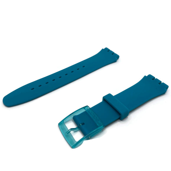 Authentic Swatch Watch Strap Rebel Turquoise 20MM