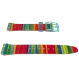 Authentic Swatch Watch Strap Multi Colour Strap 17mm for Color the Sky Watch