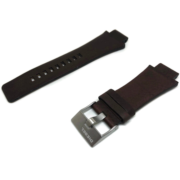 Authentic Diesel Leather Watch Strap Brown for DZ1175