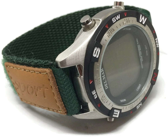 Velcro Watch Strap Green 20mm