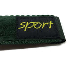 Velcro Watch Strap Green Nylon with Fabric Sports Badge 14mm and 20mm