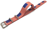 NATO Zulu G10 Style Watch Strap USA American Flag Pattern